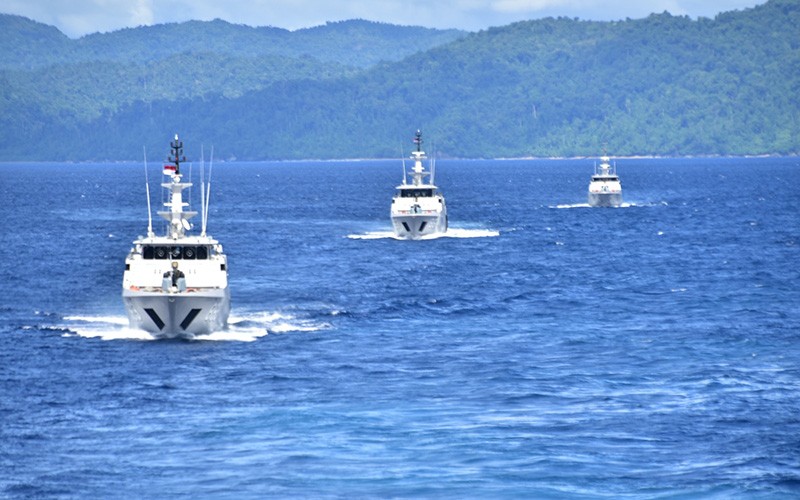 TNI AL Latihan Tempur Libatkan 4 KRI Terbaik dan Meriam Howitzer Pertahanan Pantai - Bagian 1