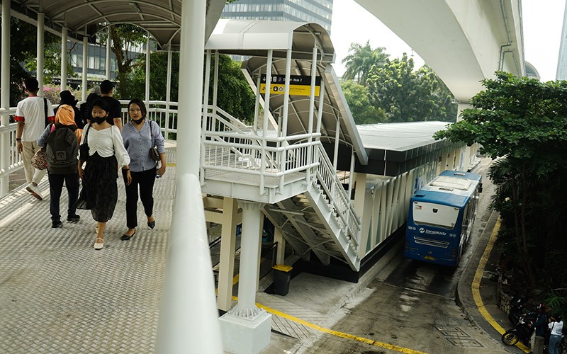 Halte Transjakarta Dukuh Atas 2 Kembali Beroperasi setelah Ditutup Sejak 2019 - Bagian 1