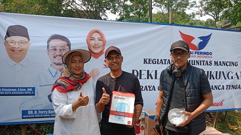 Komunitas Pemancing di Bandung Bersyukur Difasilitasi Partai Perindo