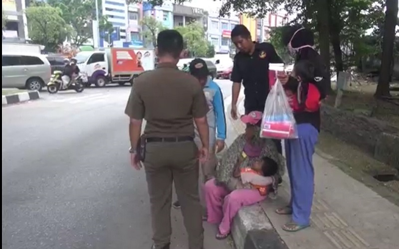 Puluhan Pengemis dan Anjal di Palembang Terjaring Razia, Sempat Terjadi Kejar-Kejaran