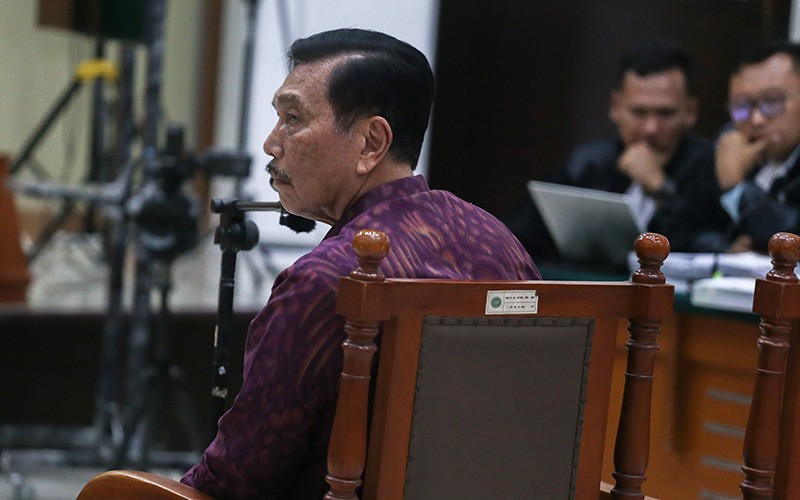 Ekspresi Luhut jadi Saksi Sidang Haris Azhar, Emosi Disebut Penjahat dan Lord - Bagian 2