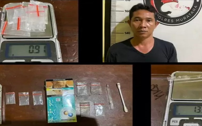 Gerebek Rumah Pengedar Narkoba di Muratara, Polisi Temukan 7 Paket Sabu 