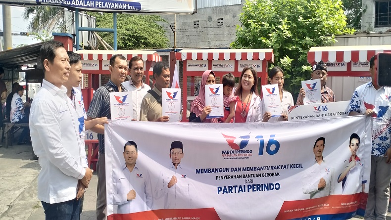 Pedagang Angkringan di Solo Doakan Partai Perindo Jaya di Pemilu 2024 