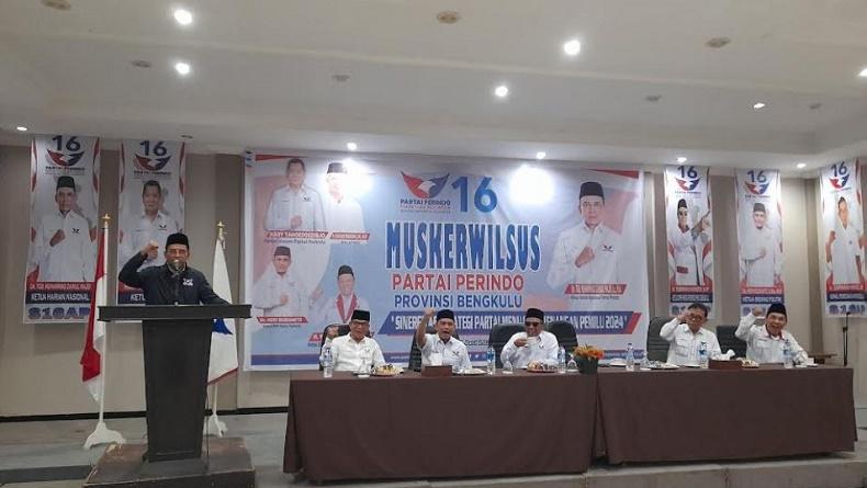 Buka Muskerwilsus DPW Partai Perindo Bengkulu, TGB Minta Kader Maksimal Turun ke Lapangan