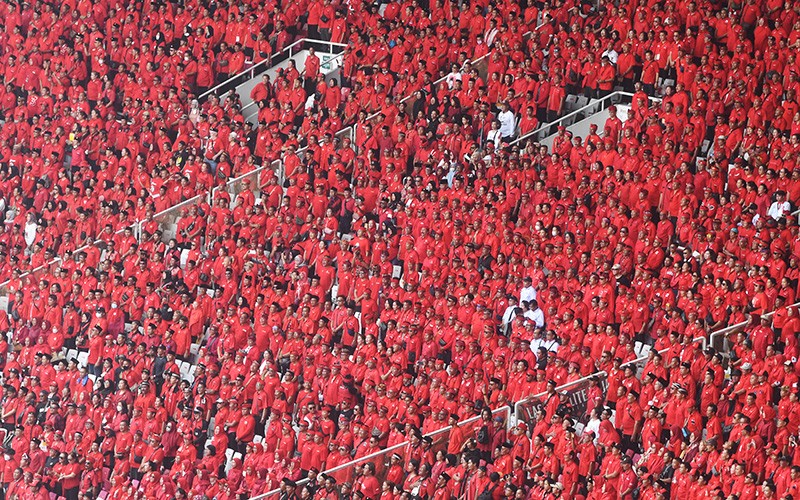100 Ribu Kader dan Relawan PDI Perjuangan Merahkan Stadion GBK - Bagian 3