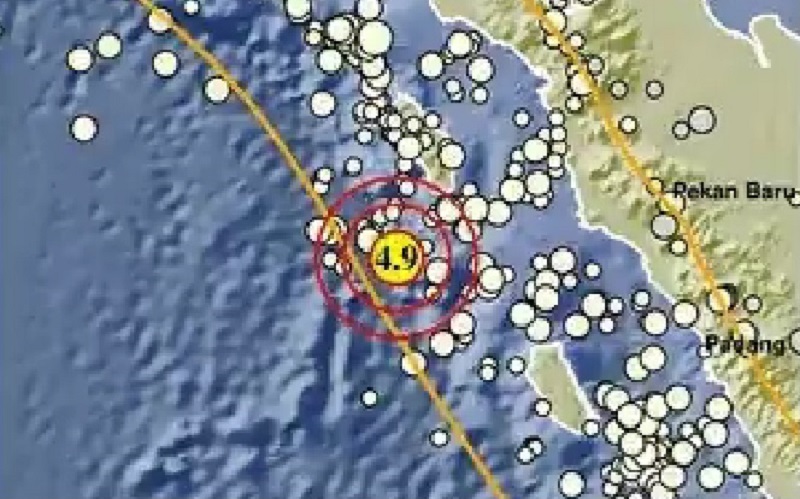 Nias Diguncang 3 Gempa Bumi Beruntun, Terbesar M4,9