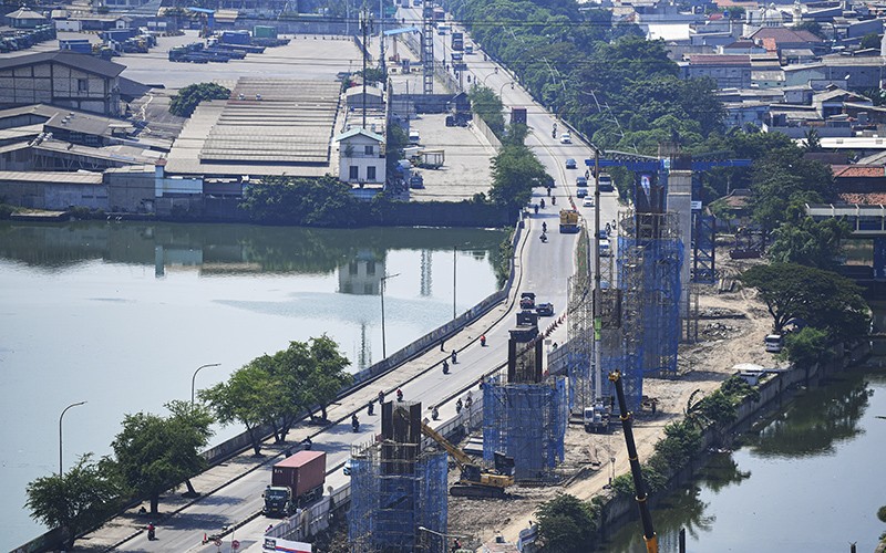 Progres Pembangunan Jalan Tol Harbour Road II Hubungkan Ancol Timur dengan Pluit - Bagian 1
