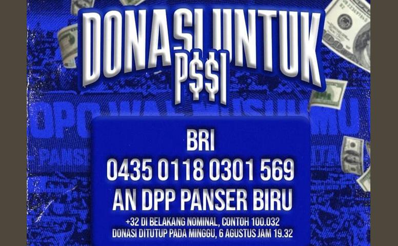 PSIS Kembali Dapat Sanksi dari Komdis, Suporter Panser Biru Buka Donasi untuk PSSI