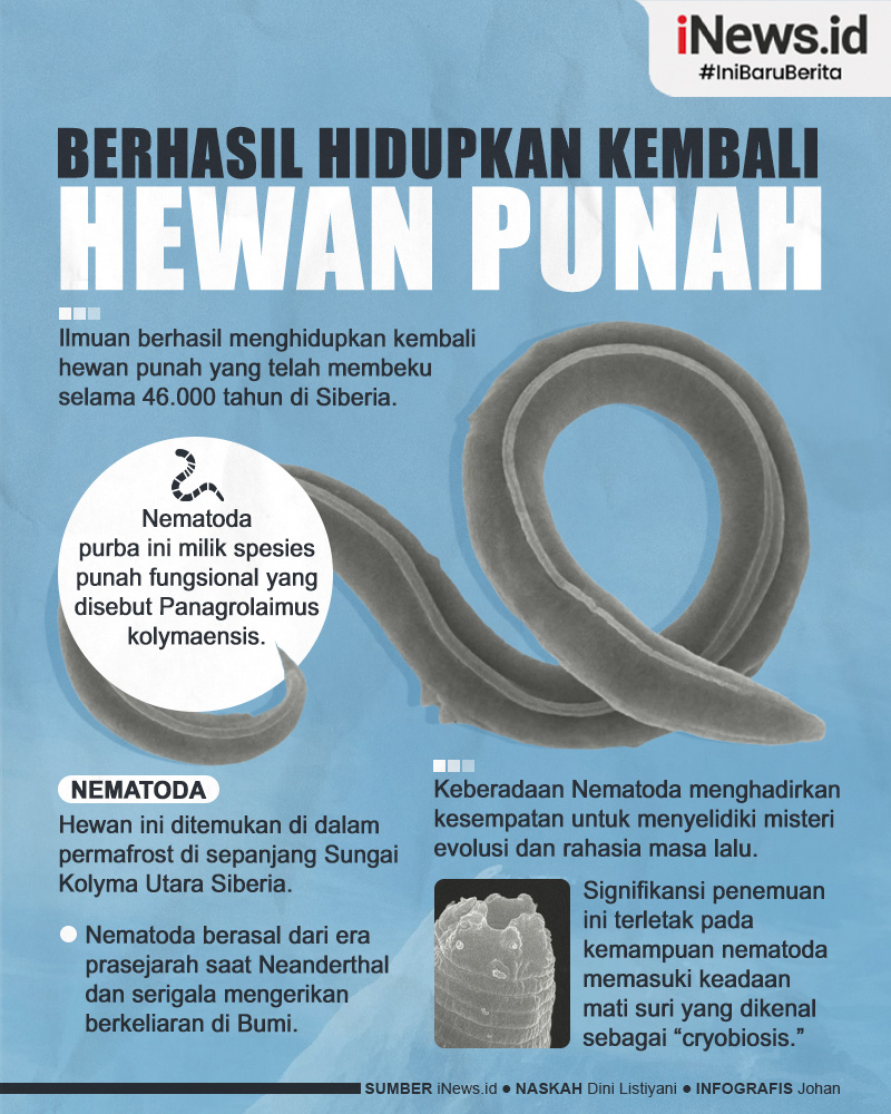 Infografis Ilmuwan Berhasil Hidupkan Kembali Hewan yang Punah Puluhan Ribu Tahun Lalu