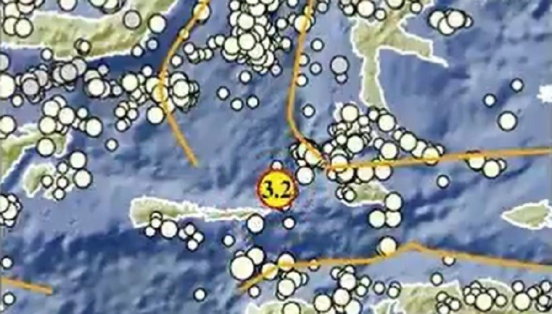 BMKG: Gempa M3,2 Guncang Sanana Maluku Utara