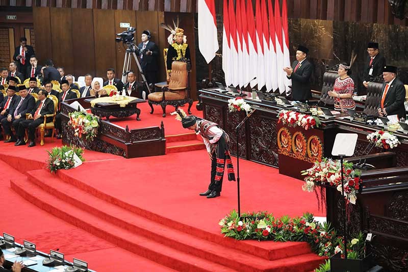 Momen Presiden Jokowi Sampaikan Pidato Kenegaraan - Bagian 4