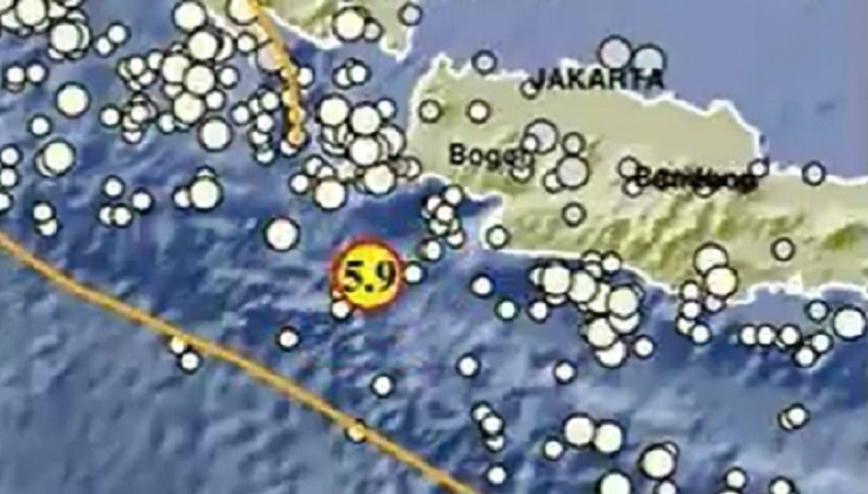 Gempa Terkini M5,9 di Muara Binuangeun Banten Tak Berpotensi Tsunami