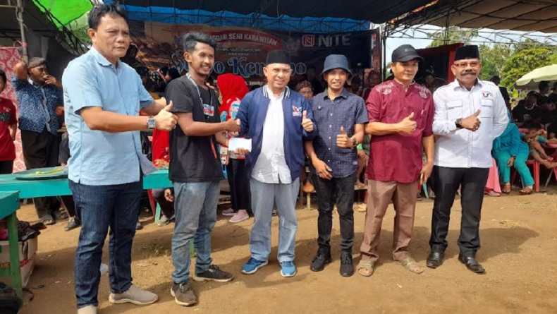 Pertunjukan Kuda Kepang Digelar Partai Perindo Disambut Antusias Warga Bengkulu Tengah