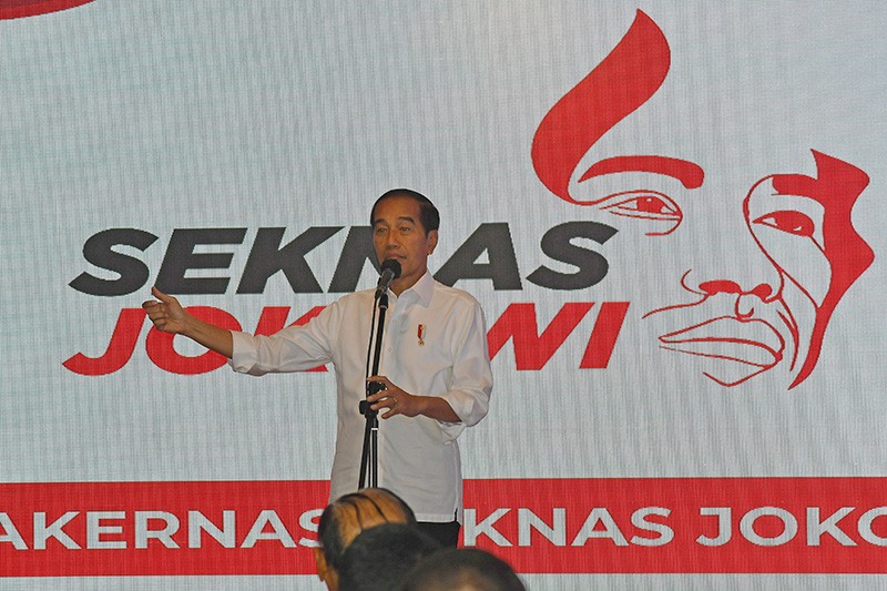 Presiden Hadiri Rakernas Seknas Jokowi Jelang Pilpres 2024 - Bagian 1
