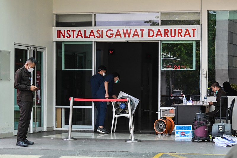 Suasana RS Eka Hospital Tangsel setelah Ada Ledakan  - Bagian 3