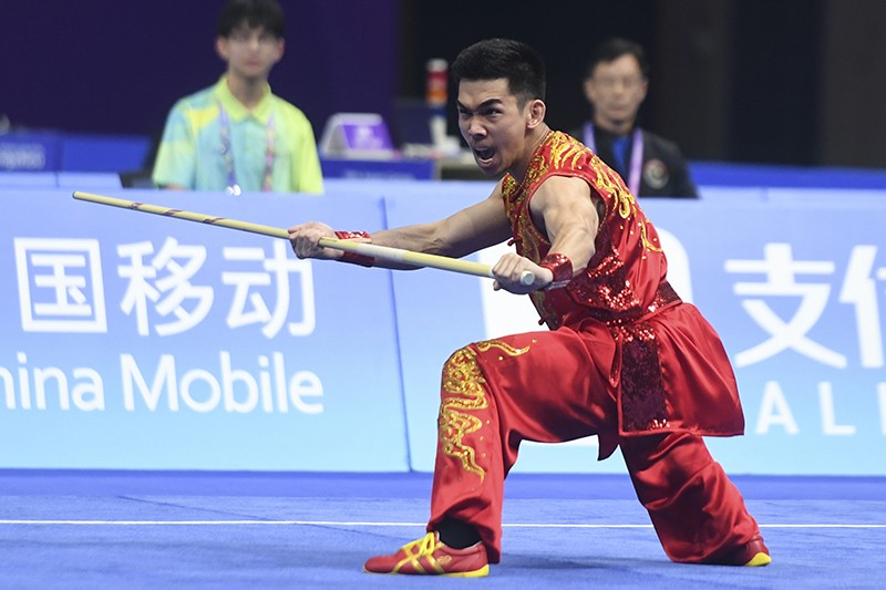 Penampilan Atlet Wushu Harris Horatius Sabet Medali Emas Asian Games 2022 - Bagian 1