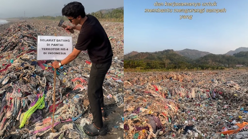 Cibutun Sukabumi Disebut Pantai Terkotor, Karang Taruna Ancam Somasi Pandawara Group