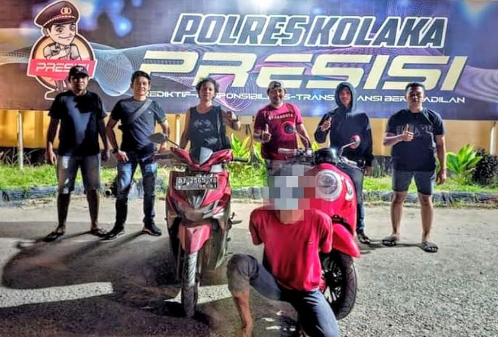 Polres Kolaka Tangkap Residivis Curanmor Asal Sulsel, 4 Motor Diamankan