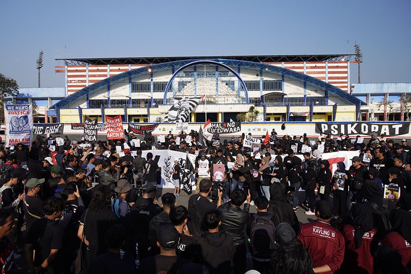 Aksi Peringatan Satu Tahun Tragedi Kanjuruhan - Bagian 1