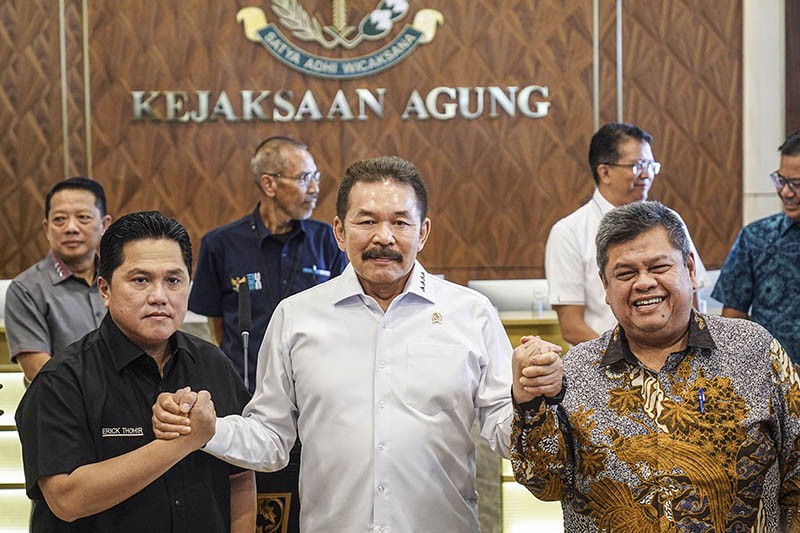 Erick Thohir Lapor Hasil Audit Dana Pensiun BUMN ke Kejagung, Negara Rugi Rp300 M - Bagian 1