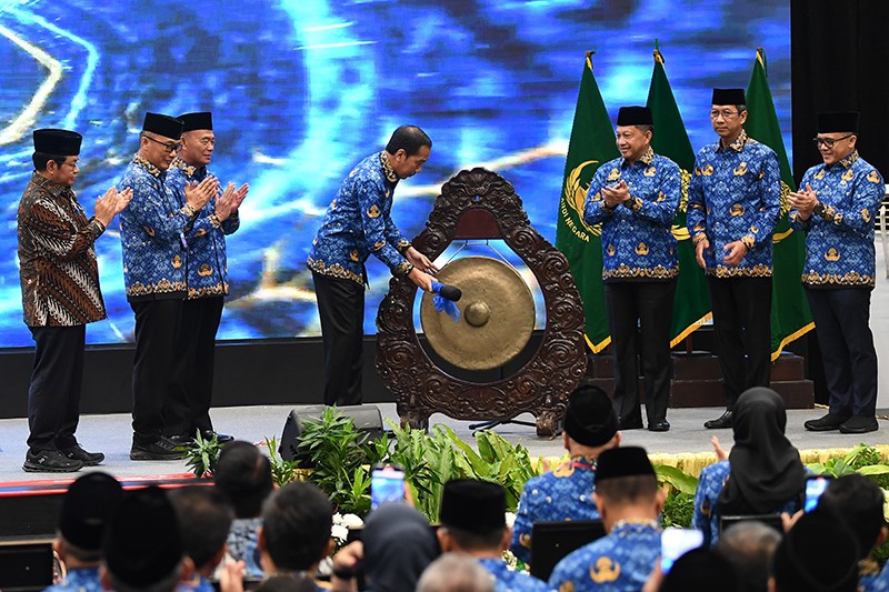 Presiden Jokowi Buka Rakernas Korpri - Bagian 1