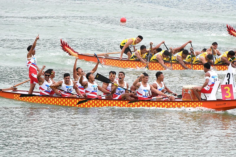 Selebrasi Tim Perahu Naga Indonesia Raih Medali Emas Asian Games 2022 - Bagian 2