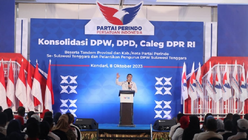 Pimpin Konsolidasi di Kendari, HT: Perindo Sultra Sangat Siap Hadapi Pemilu 2024