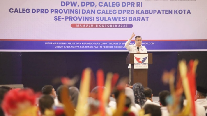 HT Pacu Semangat Kader, Anggota serta Bacaleg Perindo saat Pimpin Konsolidasi Sulbar