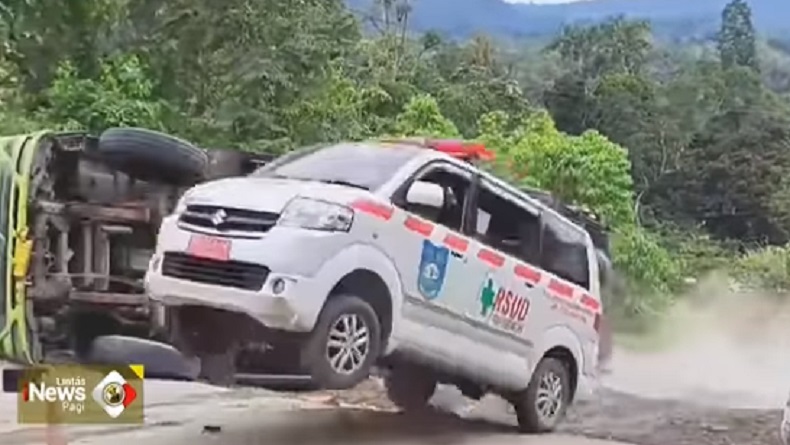 Sempat Viral Ambulans Terbang gegara Jalan Rusak di Tapsel, Begini Kondisinya Sekarang 