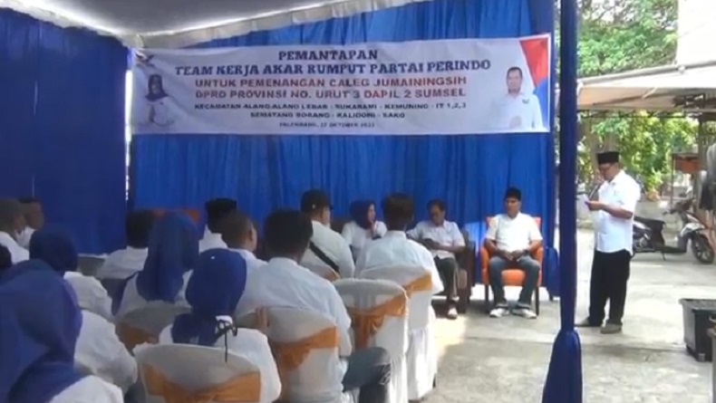 DPW Partai Perindo Sumsel Gelar Pemantauan Tim Kerja Akar Rumput di Palembang
