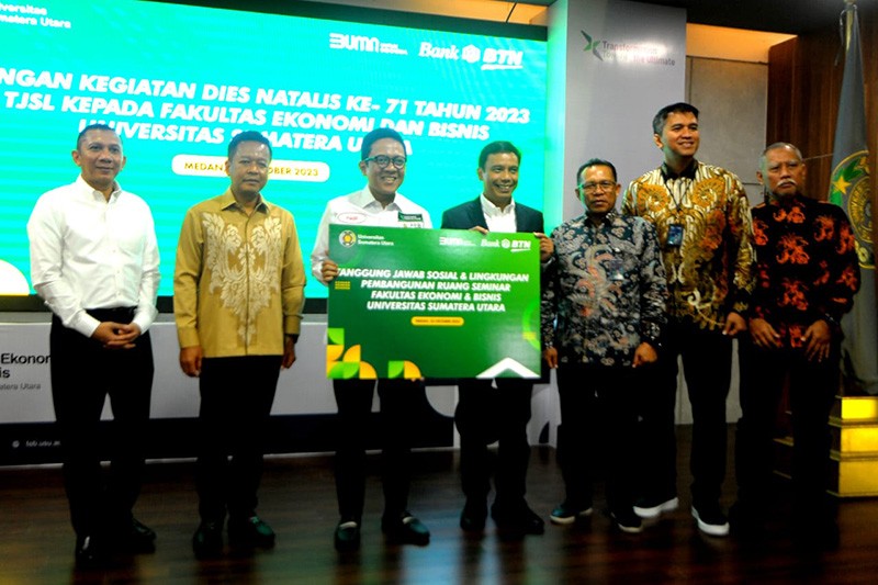 Bank BTN Salurkan Bantuan TJSL untuk USU - Bagian 1
