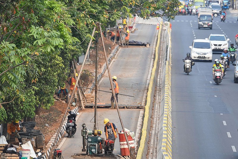 Proses Pembangunan LRT Jakarta Jalur Rawamangun-Manggarai  - Bagian 3