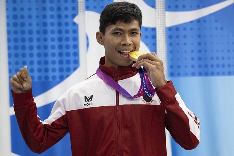 Saptoyogo Sumbang Medali Emas Pertama Asian Para Games Hangzhou untuk Indonesia - Bagian 1