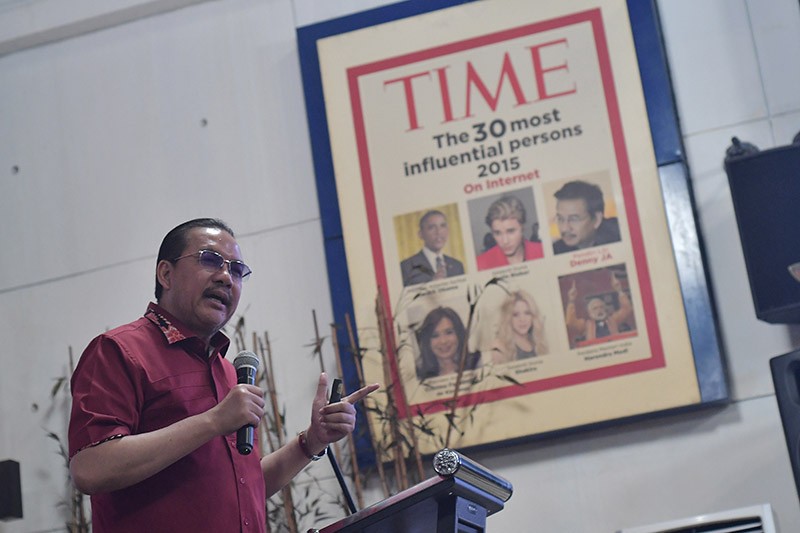 Kuliah Umum Denny JA di Hari Sumpah Pemuda: AI Dapat Warnai Hoaks di Pilpres 2024 - Bagian 1