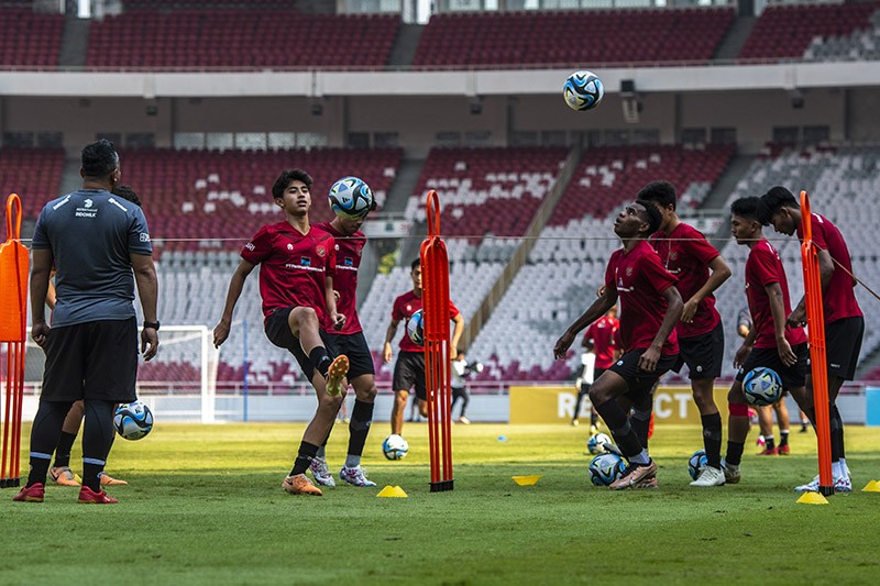 Latihan Timnas Indonesia U-17 untuk Persiapan Piala Dunia - Bagian 1