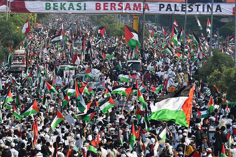 Aksi Ribuan Warga Bekasi bersama Rakyat Palestina - Bagian 1