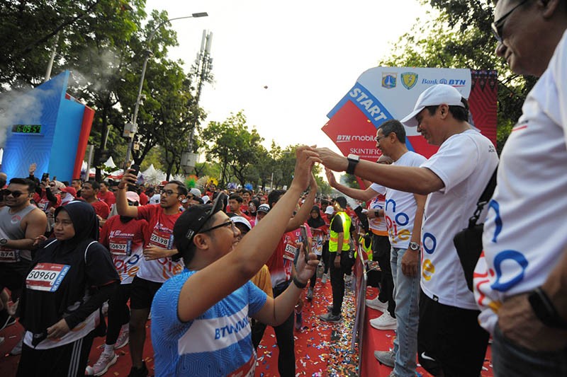 BTN Jakarta Run 2023 Diikuti 12.000 Pelari Sukses Digelar - Bagian 1