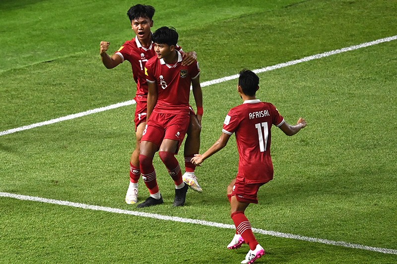 Selebrasi Arkhan Kaka Selamatkan Timnas Indonesia U-17 dari Kekalahan - Bagian 2