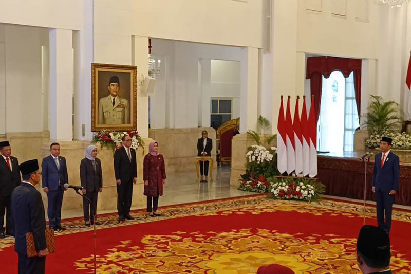 Foto Nawawi Pomolango Dilantik jadi Ketua KPK Gantikan Firli Bahuri - Bagian 2