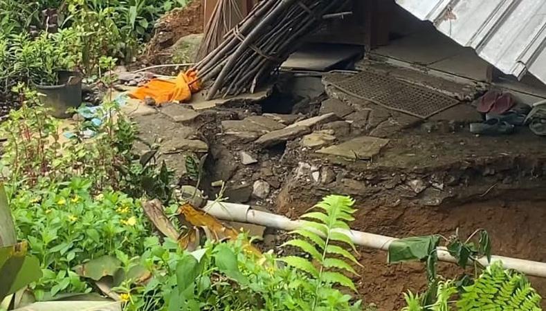  7 Rumah di Jembangan Banjarnegara Rusak akibat Tanah Gerak dan Longsor