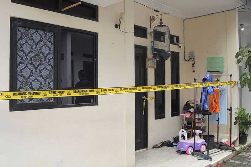 Suasana Kontrakan TKP Pembunuhan 4 Anak, Ada Pakaian Dijemur dan Mainan - Bagian 1