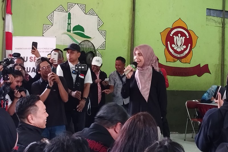 Siti Atikoh Temui Warga Cengkareng untuk Dukung Program Ibu Sehat Keluarga Sehat  - Bagian 2