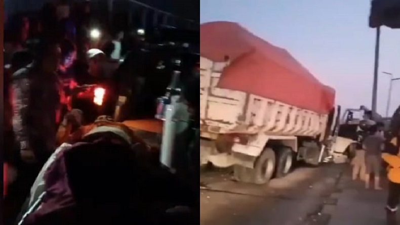 Kecelakaan di Cikupa Tangerang, Pengendara Motor Tewas Terseret Truk, Evakuasi Dramatis