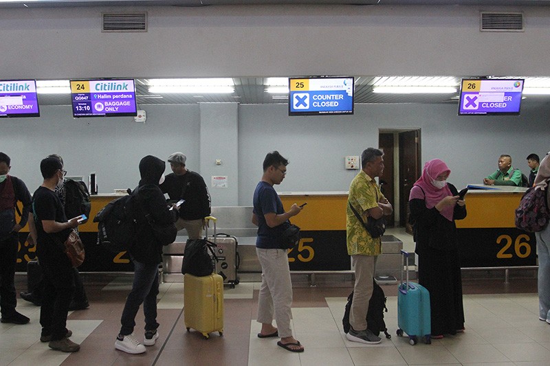 Suasana Bandara Minangkabau Tutup Sementara Imbas Erupsi Gunung Marapi - Bagian 2