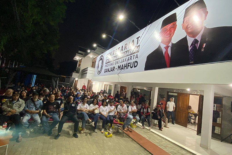 TPD DKI Jakarta Ganjar-Mahfud Gelar Nobar Debat Cawapres - Bagian 1