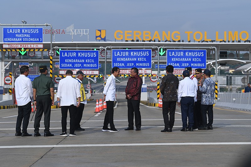 Presiden Jokowi Resmikan Jalan Tol Pamulang-Cinere-Bogor  - Bagian 1