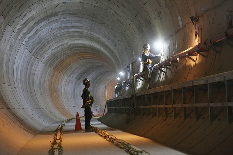 Penampakan Terowongan Bawah Tanah MRT Jakarta Fase 2A - Bagian 1