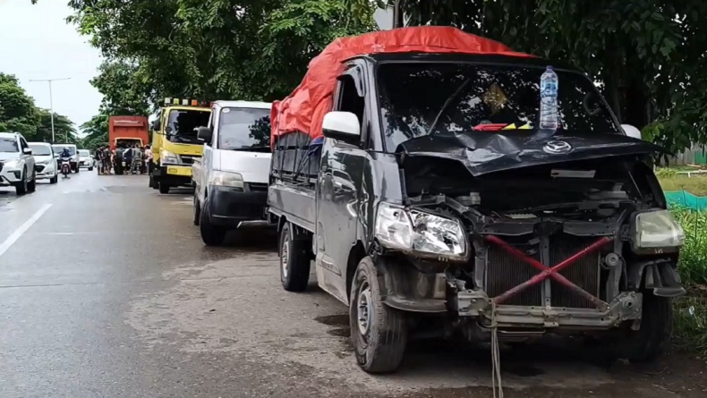 4 Kendaraan Kecelakaan Beruntun di Pangkep Sulsel, 1 Kabur