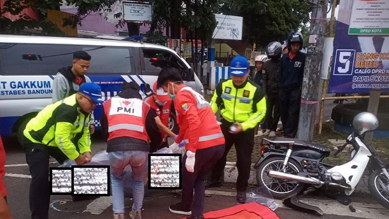 Kecelakaan Hari Ini di Bandung, Angkot Terobos Lampu Merah Tabrak Pelajar hingga Tewas