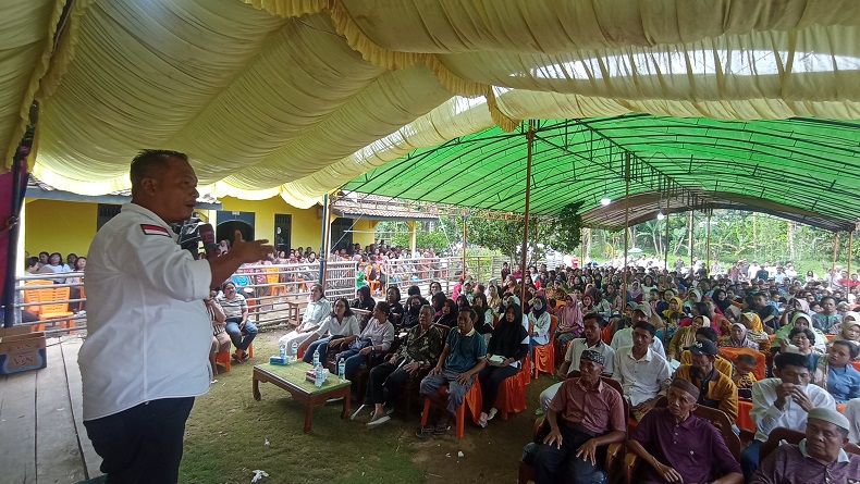Rasakan Program Fasilitas Pengobatan Gratis, Warga Batu Putih OKU Siap Dukung Caleg Perindo Andaran Simbolon 